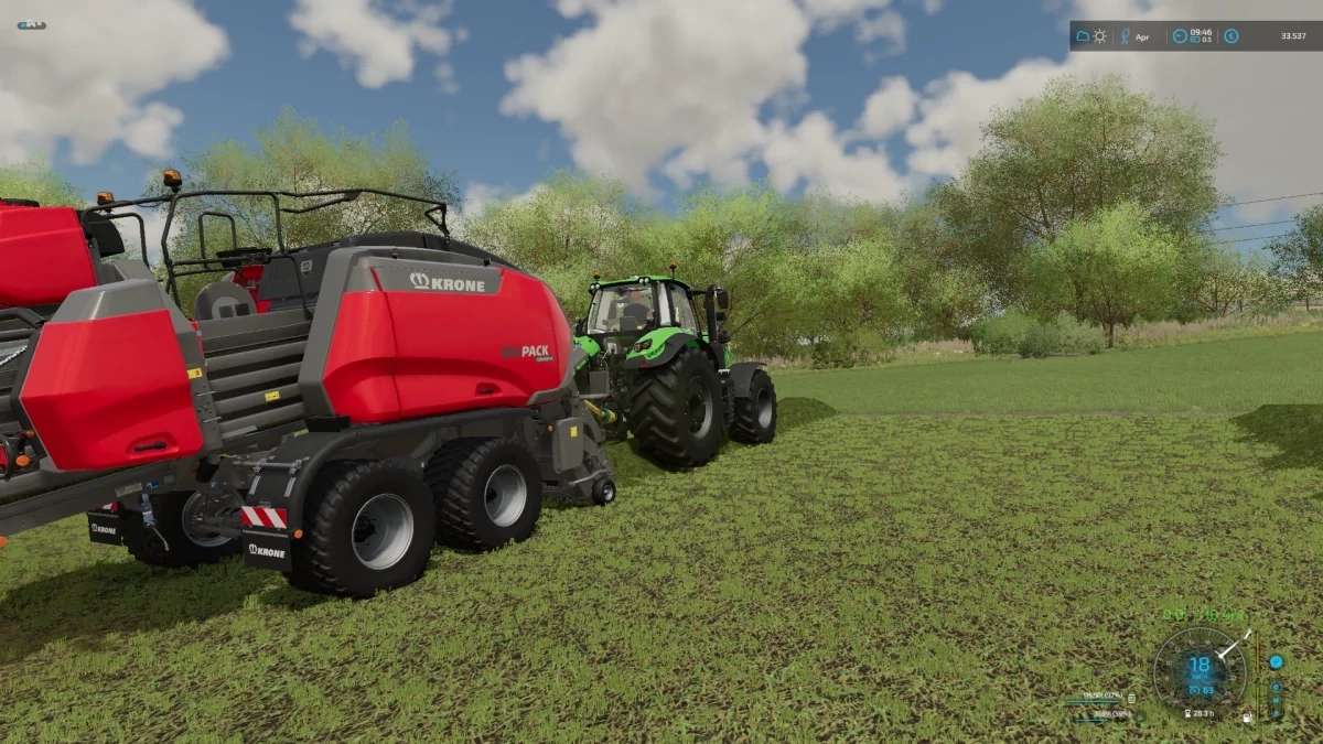 Krone Big Pack 1290 Hdpvc V10 Fs22 Mod Farming Simulator 22 Mod 6068