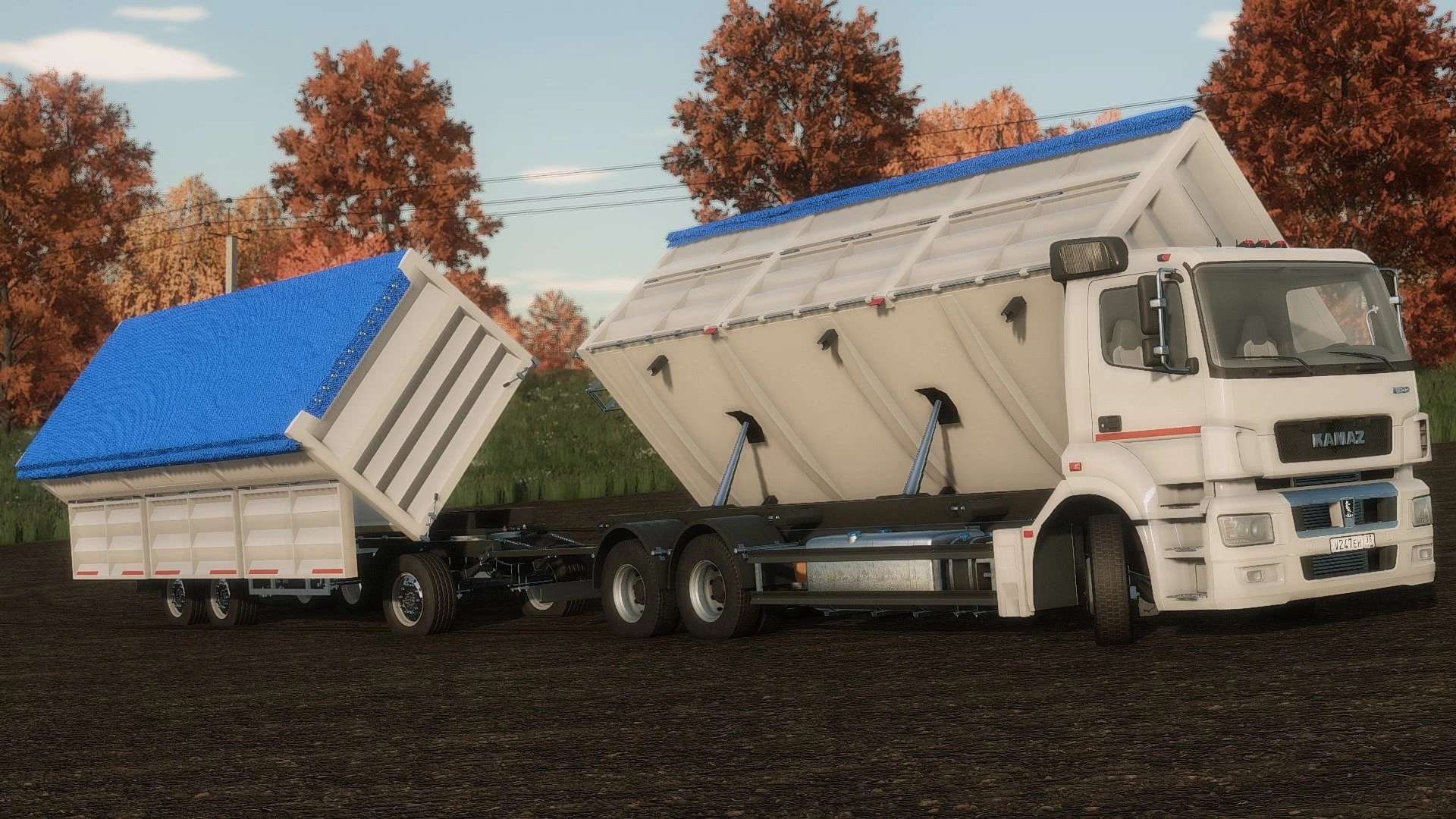 Kamaz-5490 tandem & Prisep-trailer v1.0.0.0 | FS22 Mod | Farming ...